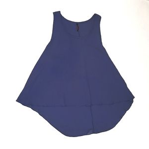 Michelle Navy Trapeze Top